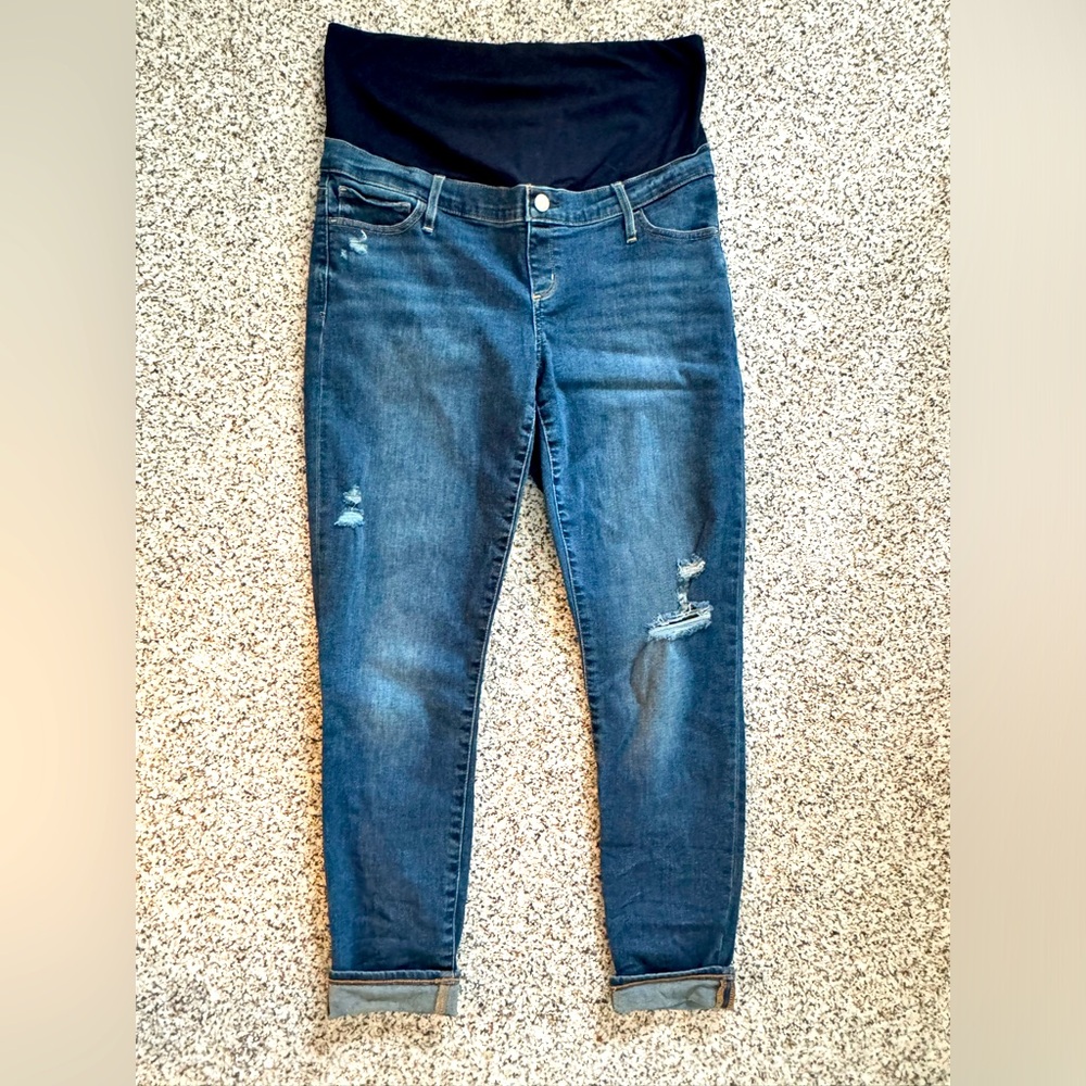 Maternity jeans with waist band